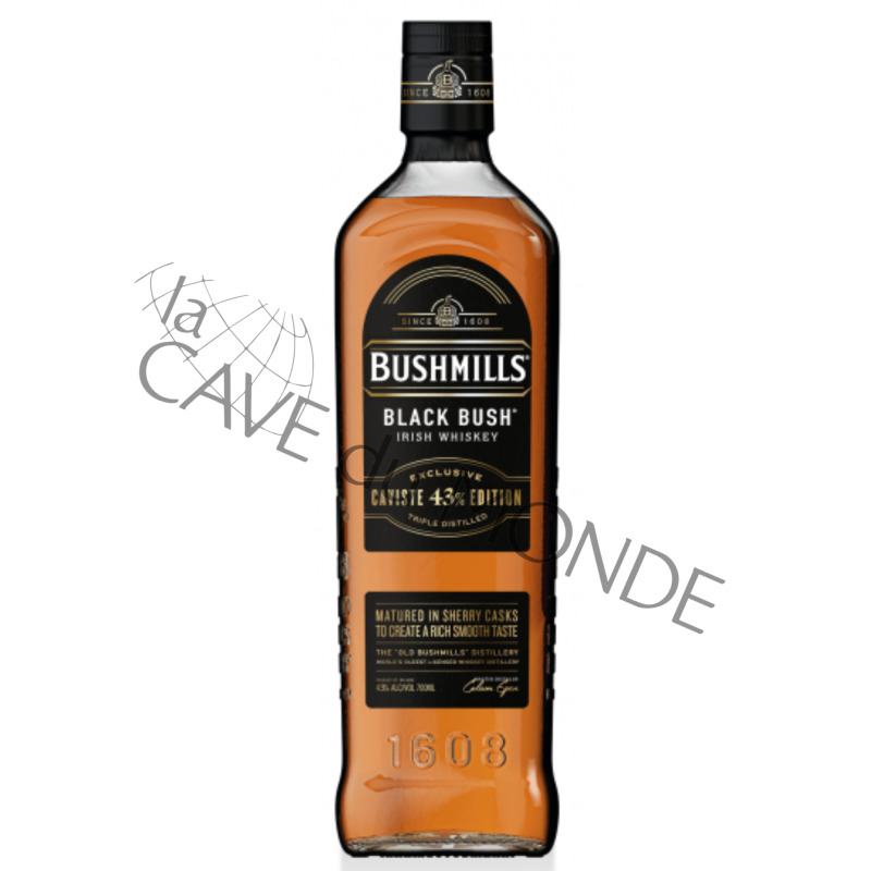 Whisky Irlandais Bushmills Black Bush Caviste Édition 43° 70cl