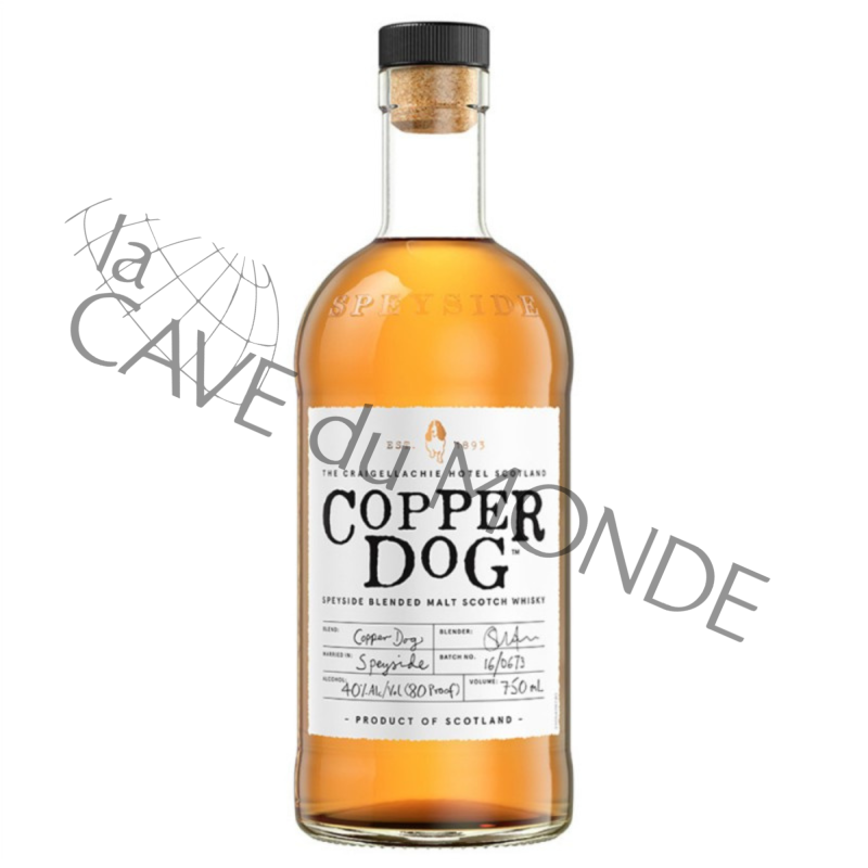 Whisky Speyside Copper Dog Blended 40° 70cl