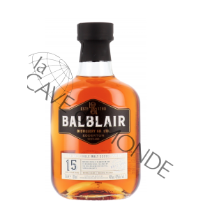 Whisky Écossais Balblair 15 Ans 46° 70cl