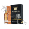 Coffret 2 Verres + Rum AH RIISE XO Ambre d'Or Réserve 42% 70cl