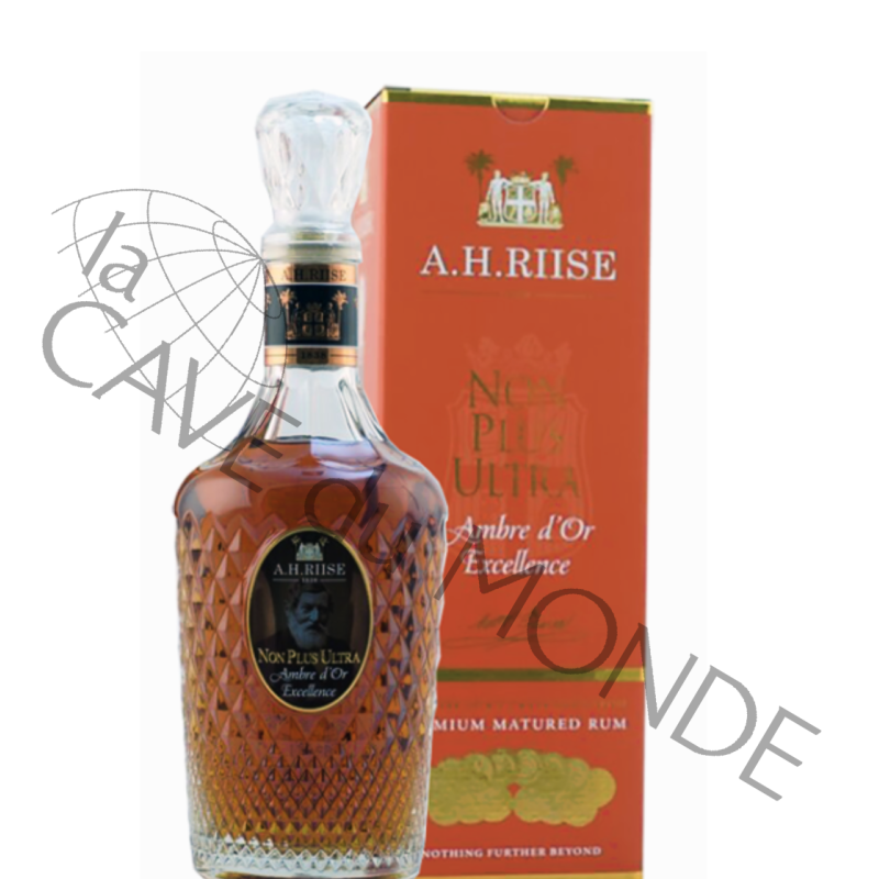 Rhum AH RIISE  Non Plus Ultra Ambre d'Or Excellence 42% 70cl