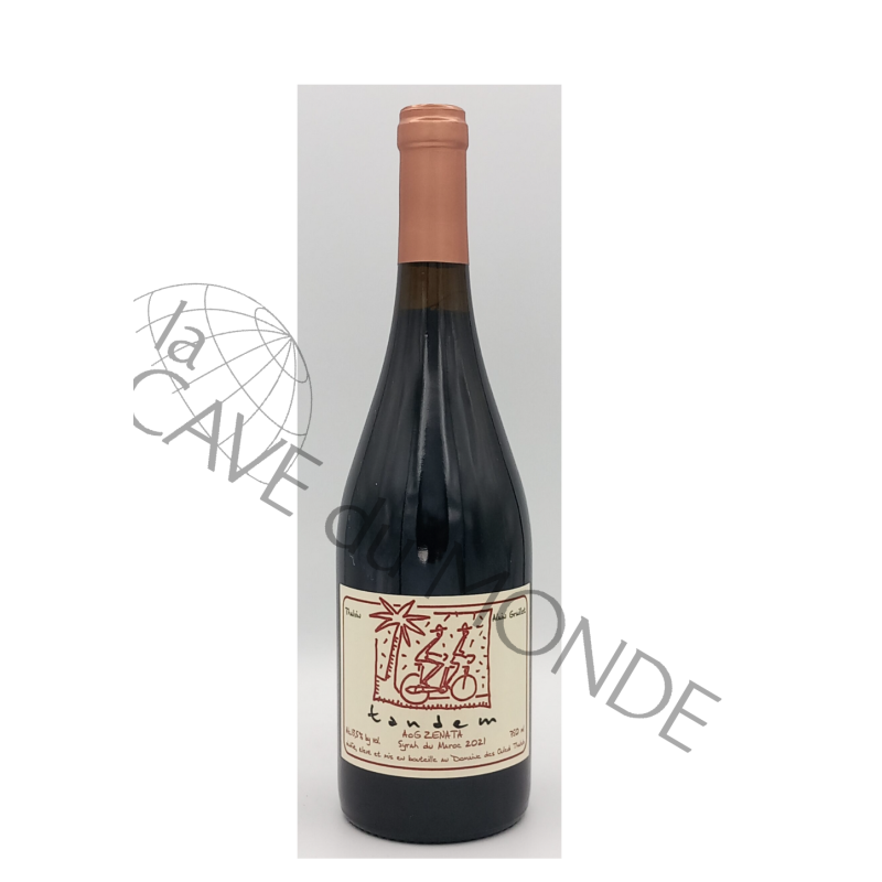 Vin Marocain Tandem Alain Graillot Rouge AOG Zenata 2022 12,5° 75cl