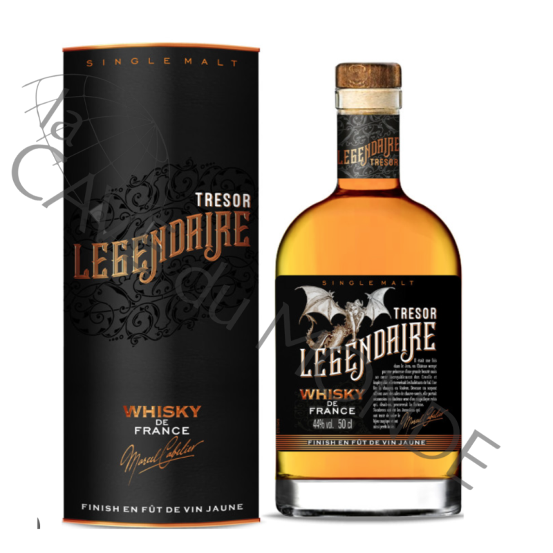 Whisky Français Legendaire Single Malt finition Vin Jaune 44% 50cl