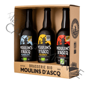 Coffret 3x75cl Bière Moulins d'Ascq BIO SERIE MILL