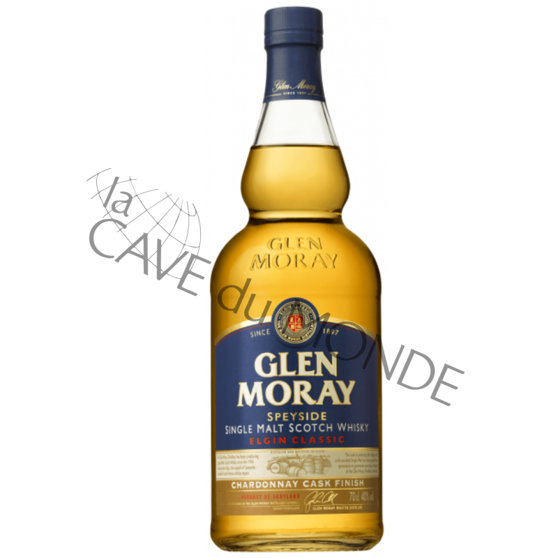 Whisky Speyside Glen Moray Classic Finition Chardonnay 40° 70cl