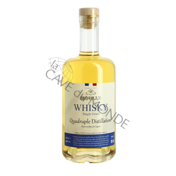 Whisky de Houlle Quadruple Distillation Fûts de Cognac 44° 70cl