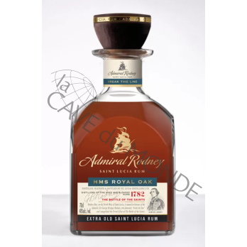 Rhum Admiral Rodney Sainte Lucie  "Royal Oak" 7/12 Ans  40° 70 Cl