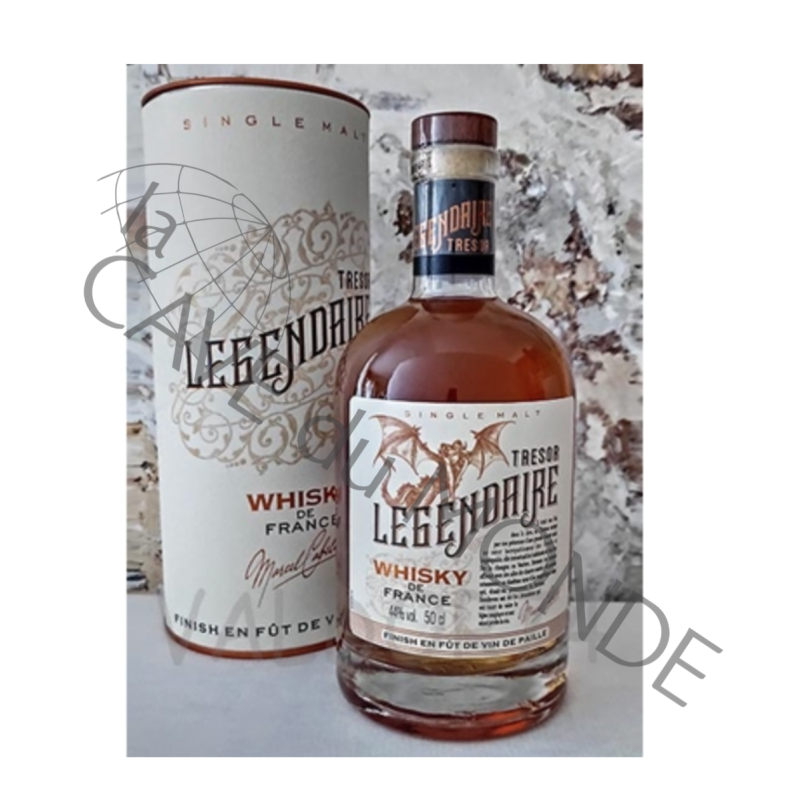 Whisky Français Légendaire Single Malt finition Vin Paille 44% 50cl
